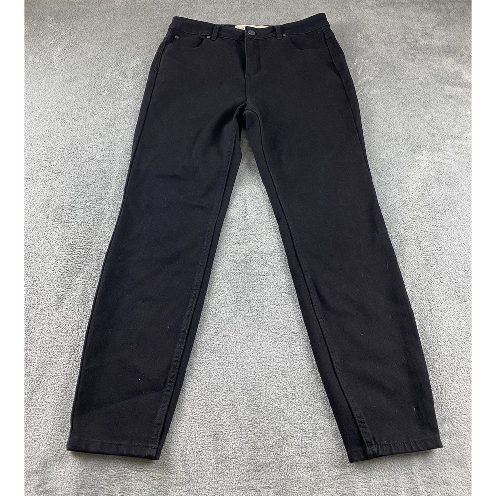 Soft Surroundings‎ Women's Pants Sz 8 Black Casual Denim C16